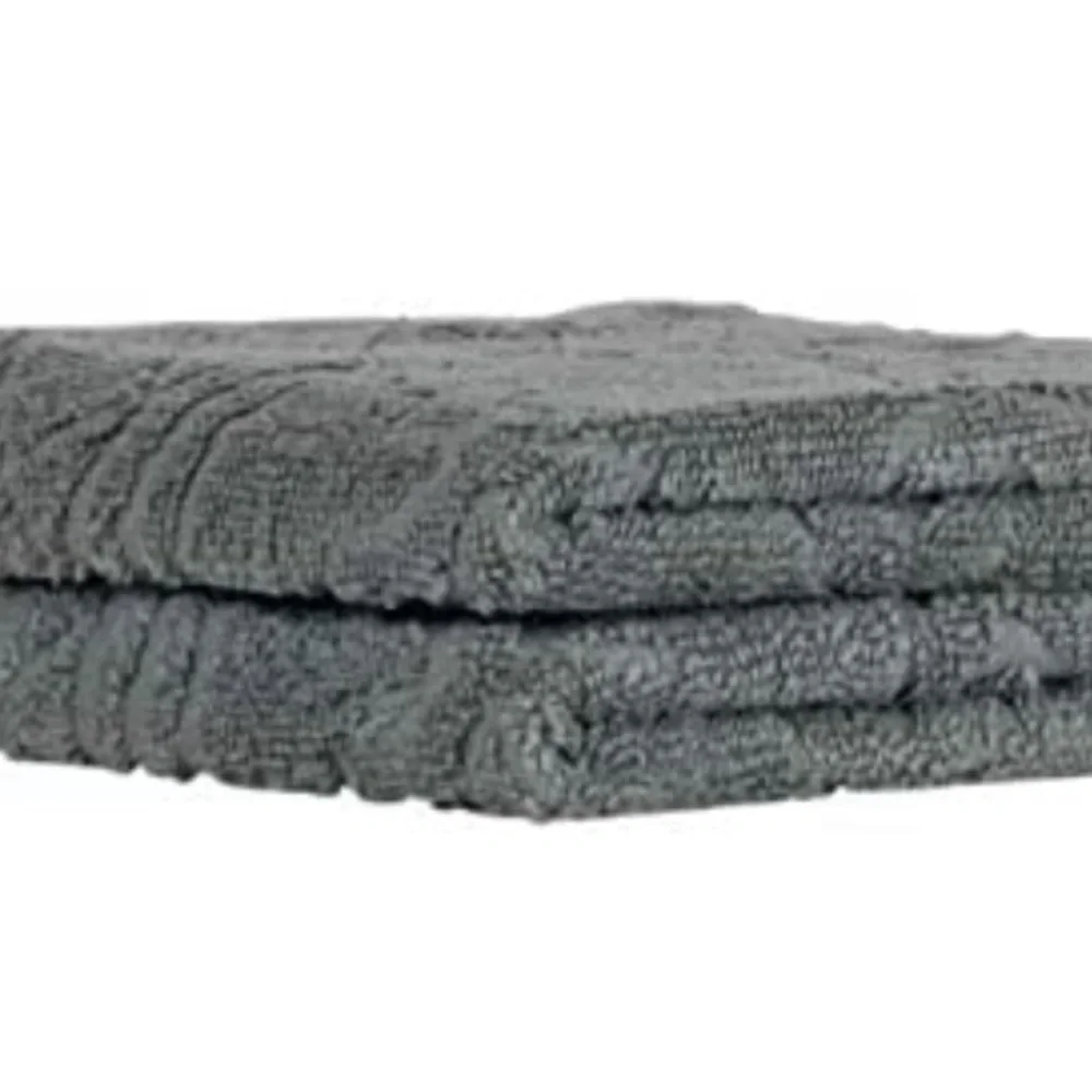 New Peach & Oak Towel Collection Washcloths, Bundle, Tangier Limestone (Grey)